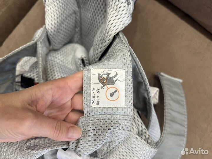 Эргорюкзак babybjorn one air mesh silver