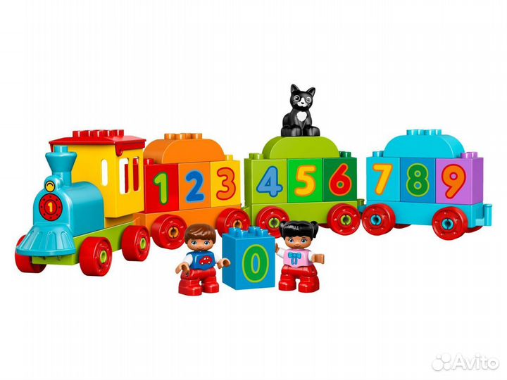 Lego duplo числовой поезд