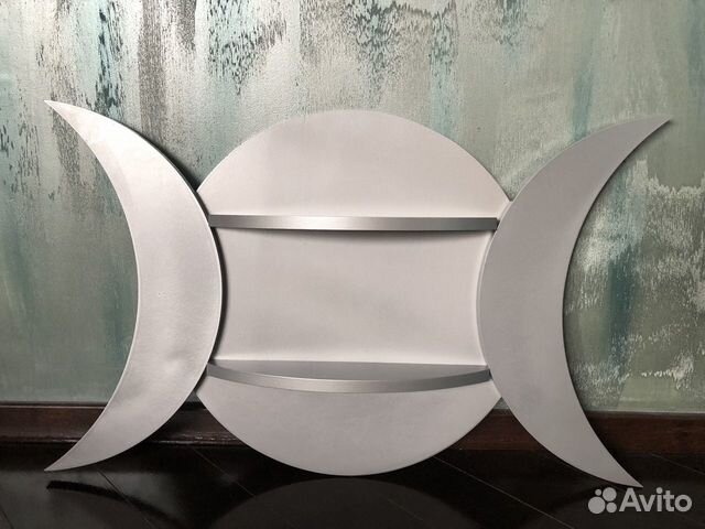 Полка декоративная дерево «Троелуние»