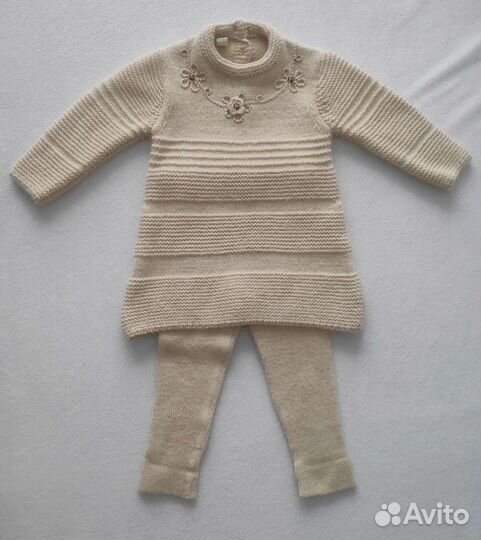 Вязаный костюм 9-12 мес