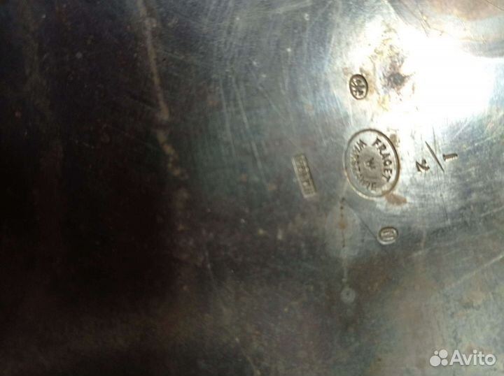 Старинный поднос 54х67(80) см, Fraget