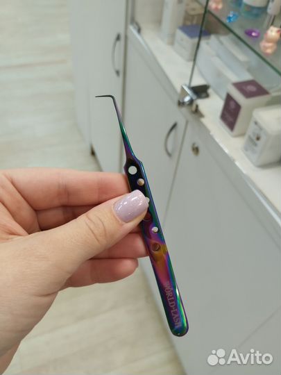 Пинцет для наращивания ресниц