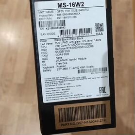 Ноутбук msi ms-16w2