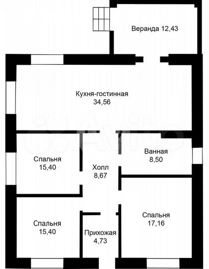 Дом 120 м² на участке 11,5 сот.