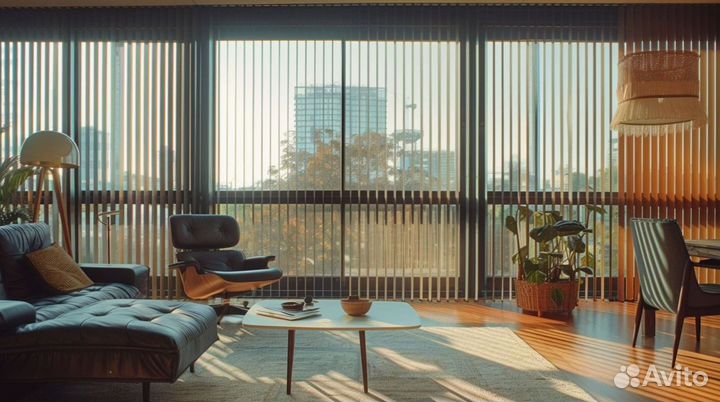 Жалюзи пластиковые с электрокарнизом