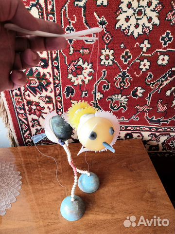Игрушка. Марионетка - страусёнок. СССР