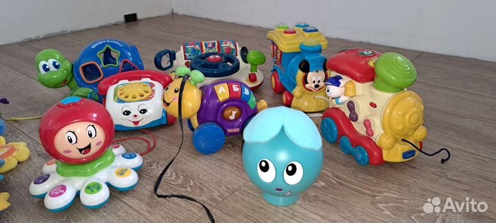 Развивающий коврик yookidoo, игрушки, каталки