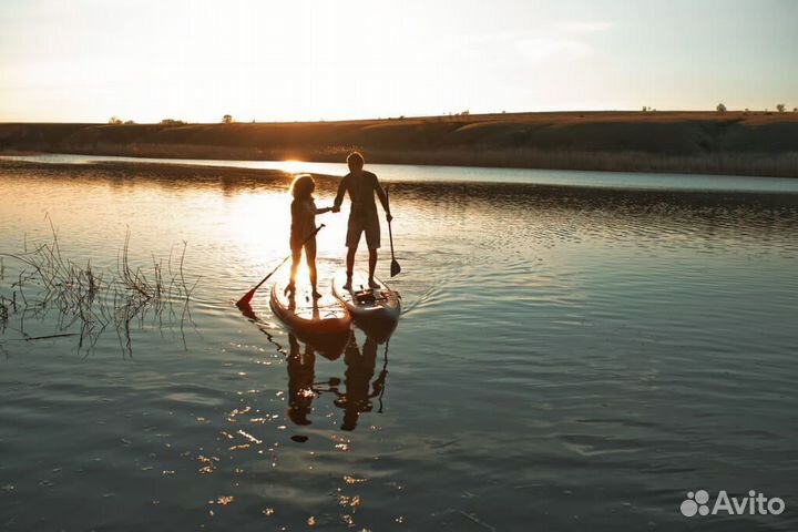 Весло для сапборда SUP face Basic, синий