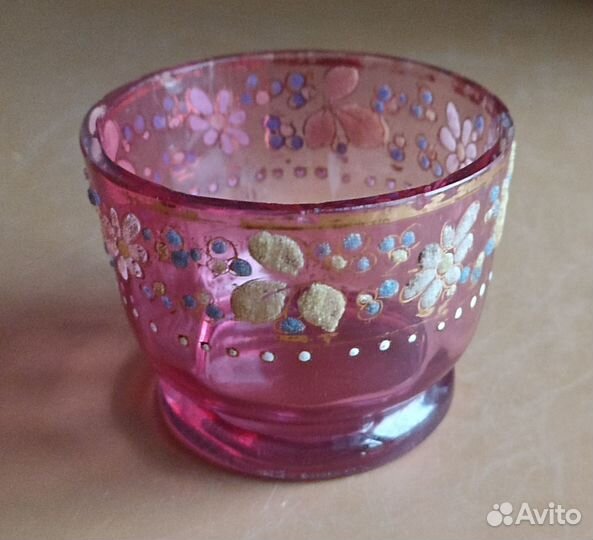 Старинная парфюмерная Баночка, Мелочница, Вазочка