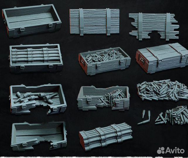 Модель ящиков для диорам