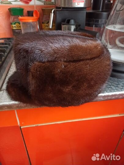 Норковая шапка мужская