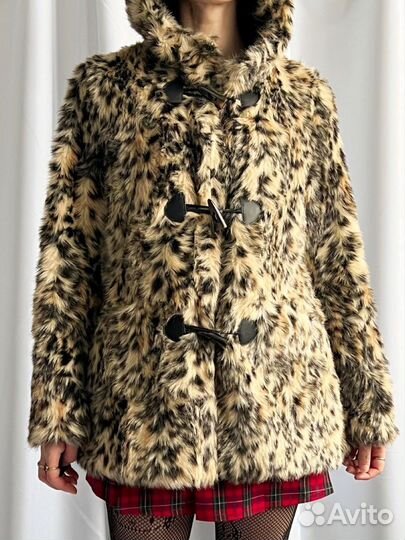 Шубка hm леопард