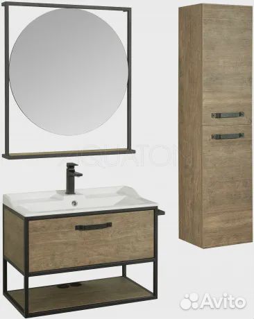 Тумба с раковиной aquaton (Акватон) 1a2424k0ltdy0