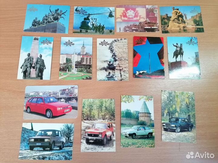 Календарики коллекционные СССР. Цена за все 14 шт