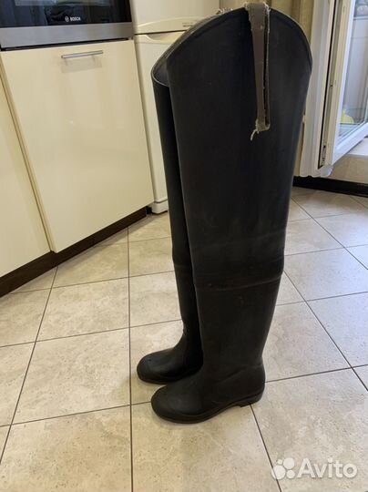 Рыбацкие болотные резиновые сапоги 42 размер