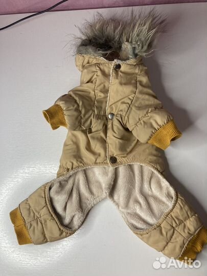 Зимний комбинезон для собак мелких пород