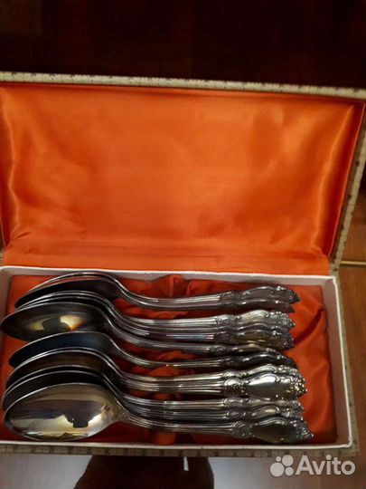 Мельхиоровые столовые ложки 12шт