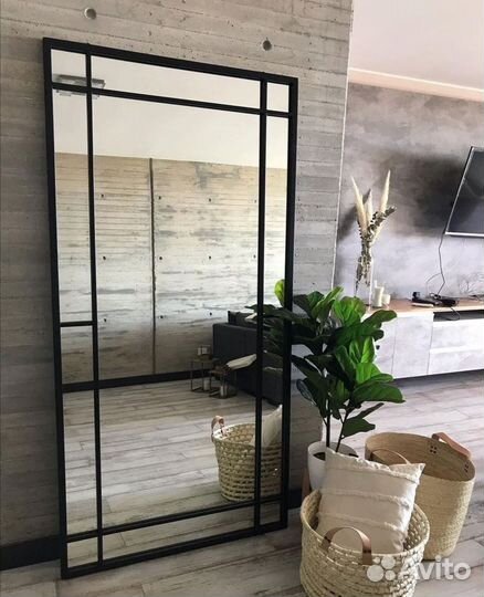 Зеркало лофт в раме