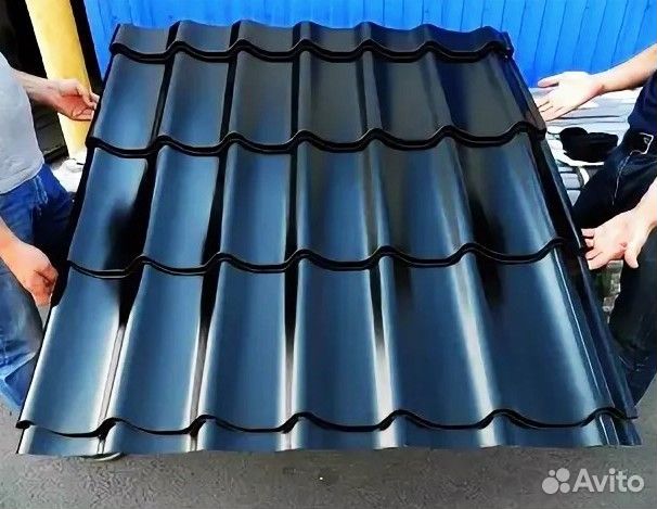 Металлочерепица RAL 9005 Темная