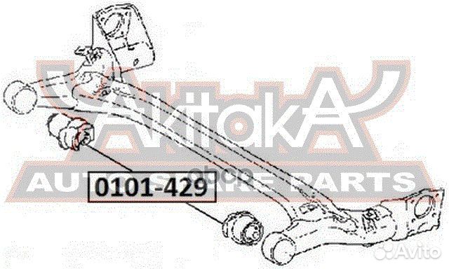 Сайлентблок задней балки 0101-429 asva