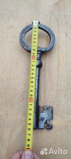 Ключ Амбарный редкий большой кованный старинный