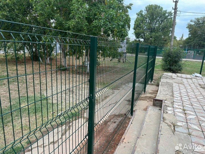 Монтаж забора 3D