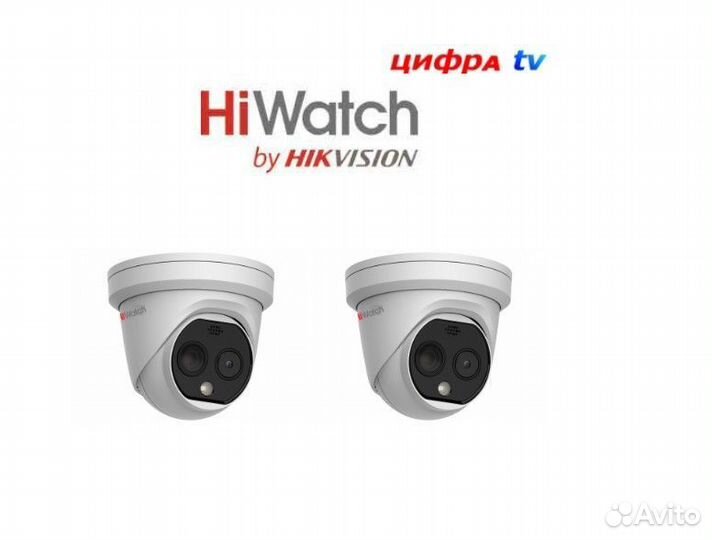 2 камеры видеонаблюдения HiWatch IPT-T012-G2/S