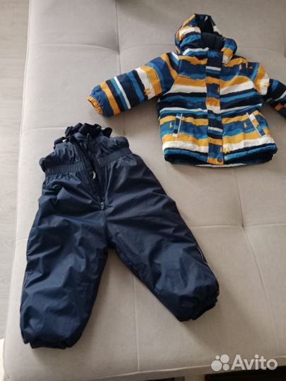 Детская куртка и штаны с подтяжками