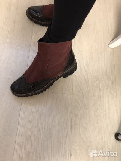 Ботинки весна замша