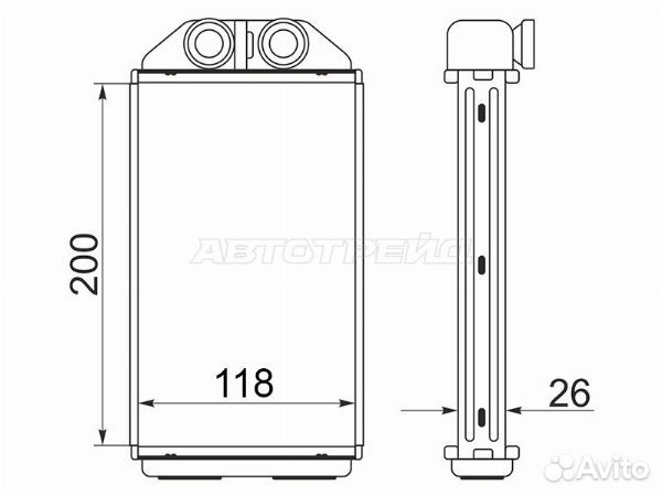 Радиатор отопителя салона toyota corsa