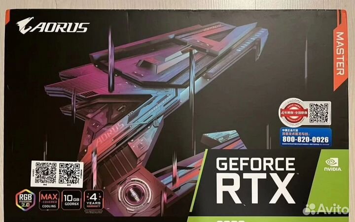 Видеокарта RTX 3080 Aorus