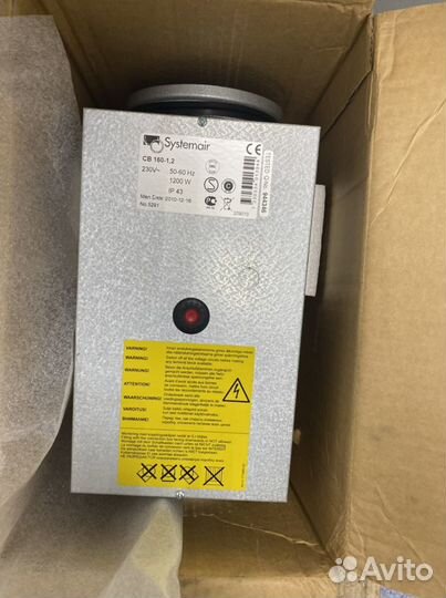 Канальный нагреватель Systemair CB160-1,2