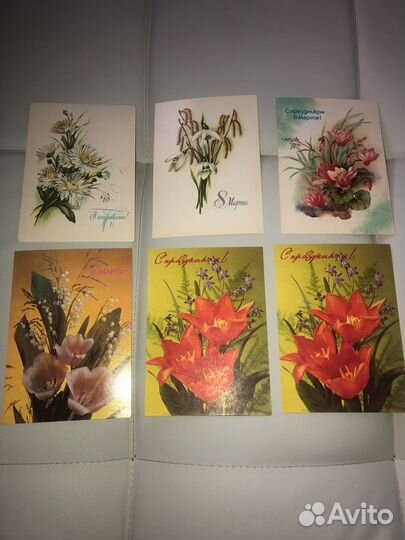 Советские открытки с 8 марта СССР