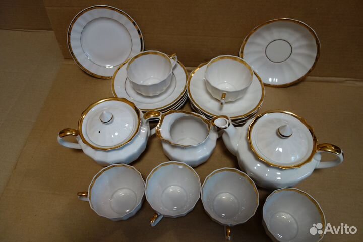 Чайный сервиз «Золотая лента» Вербилки