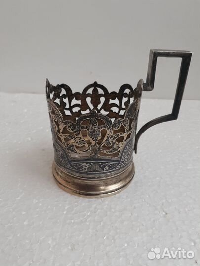 Подстаканник серебряный Кубачи 1957 СССР