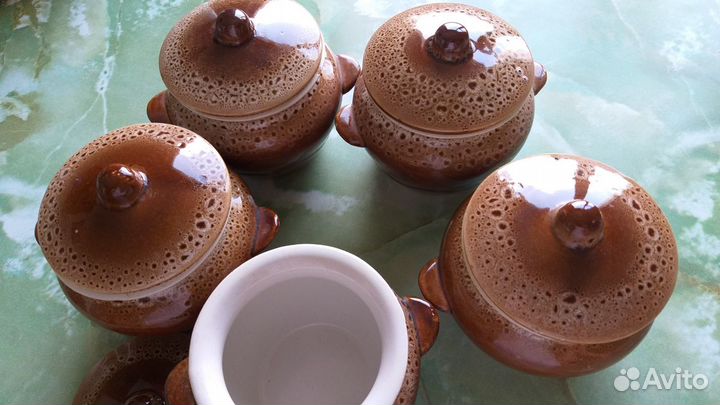 Горшочки для запекания керамика 8 шт