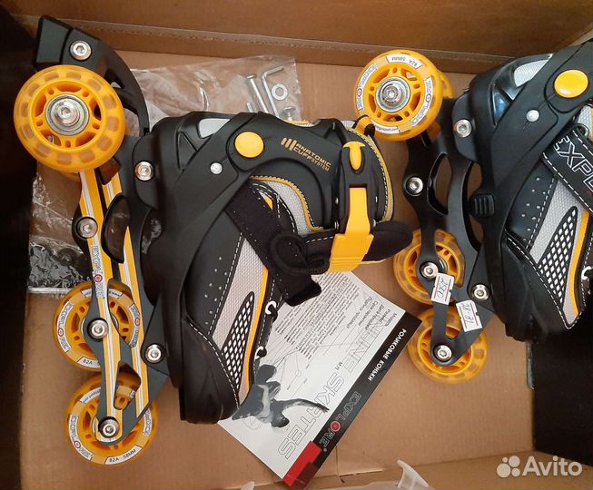 Роликовые коньки детские новые, раздвижные
