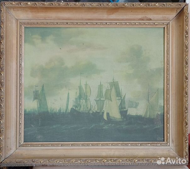 Репродукция на холсте. СССР