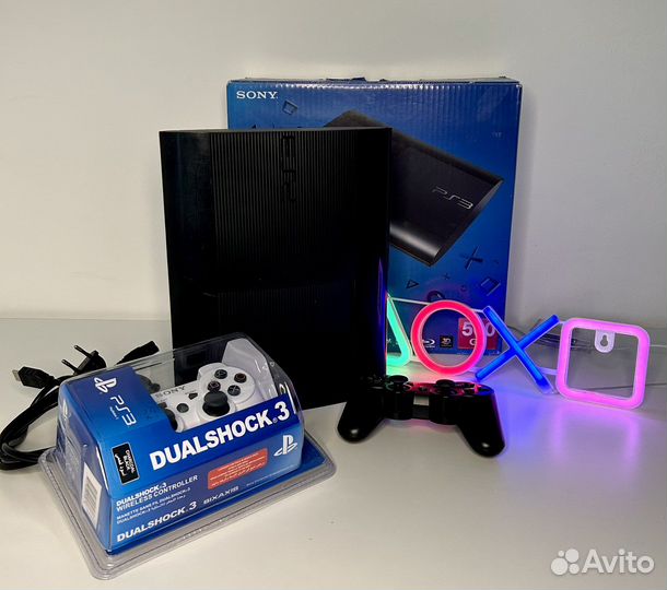 Sony PS3 super slim / 30+ игр / прошита