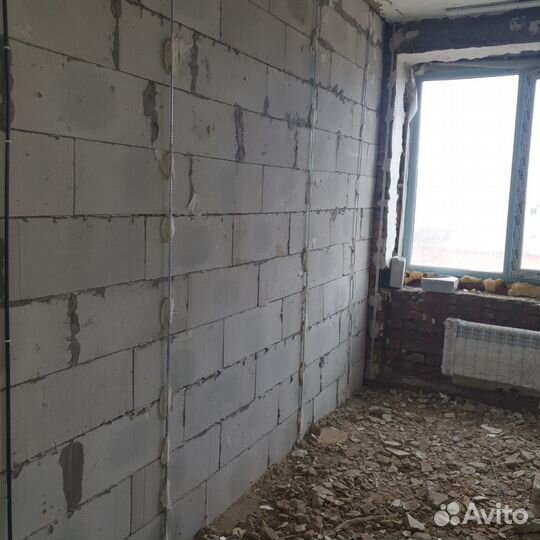 Штукатурка стен по маякам механическая