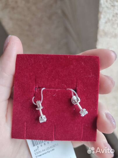 Серьги серебро