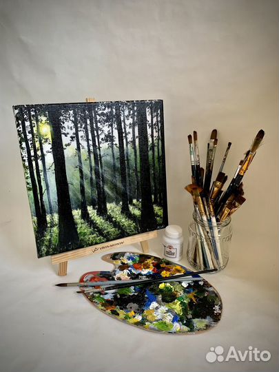 Картина акрилом на холсте