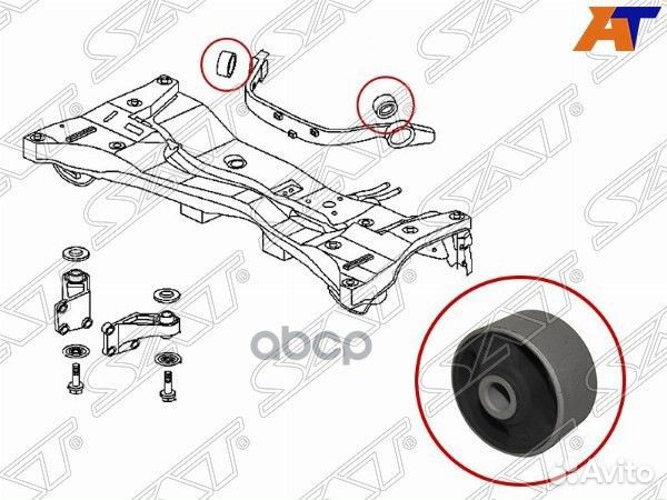 Сайлентблок заднего дифференциала mitsubishi OU