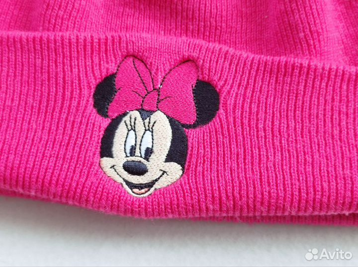 Шапка для девочки 52 54 Минни Маус