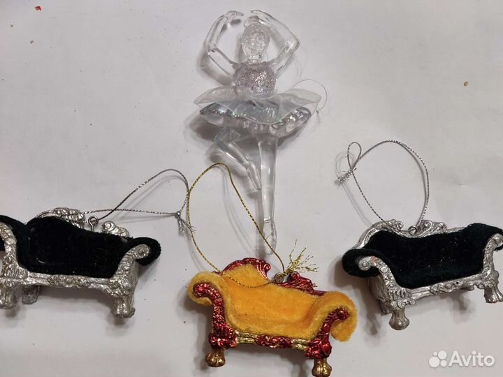 Елочная игрушка балерина, балет, набор