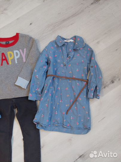 Одежда для девочки zara hm 98