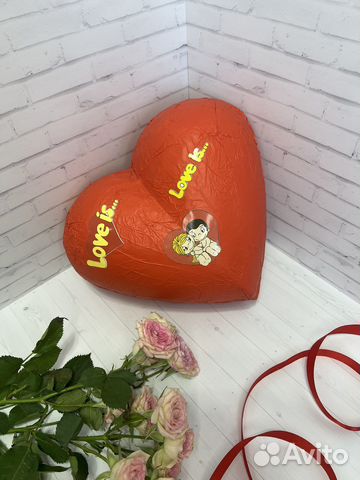 Большое шоколадное сердце