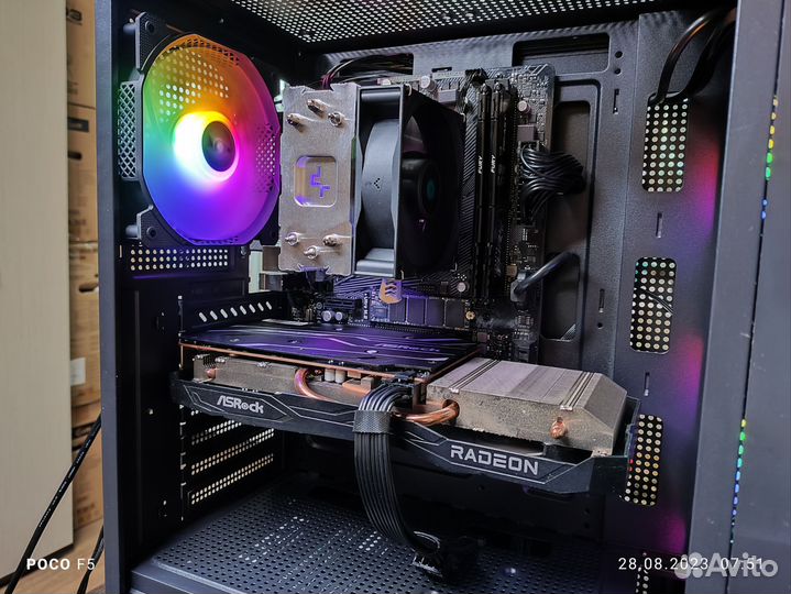 Игровой комп Ryzen 5 5500+ AsRock RX 6600