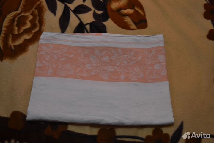 Ткань и скатерть СССР (лён - 2 шт.) и современная