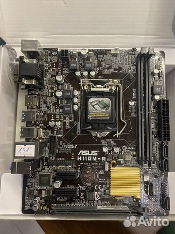 Материнская плата Asus H110M-R купить в Иркутске | Электроника | Авито